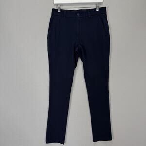 Quince Organic Cotton Stretch Chino Pants Mens 30x30 Navy Blue Trouser Old Money